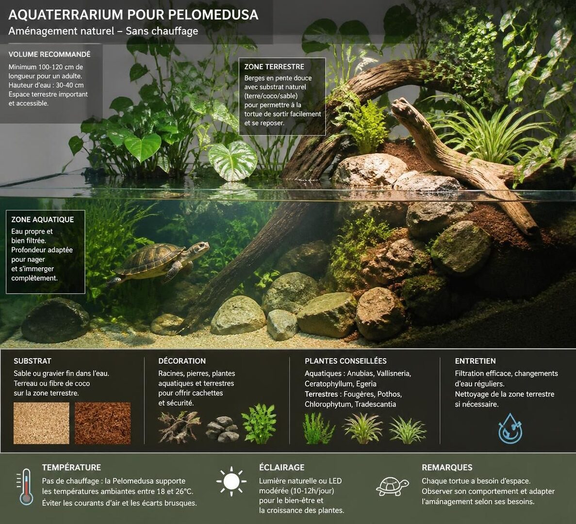 découvrez comment élever une tortue pelomedusa sans chauffage en 2026 grâce à nos conseils pratiques et adaptés à son environnement naturel pour assurer sa santé et son bien-être.
